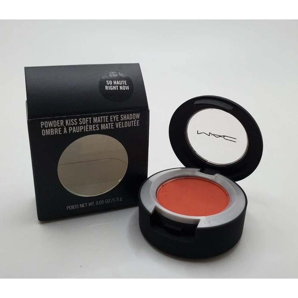 MAC SO HAUTE RIGHT NOW Eye Shadow ~Powder Kiss  Bright Blood Orange Matte~ New